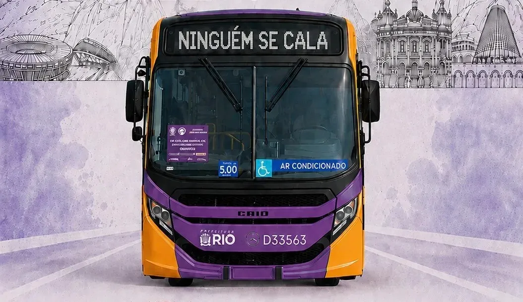 Ônibus do Rio integram rede de combate à violência contra mulheres