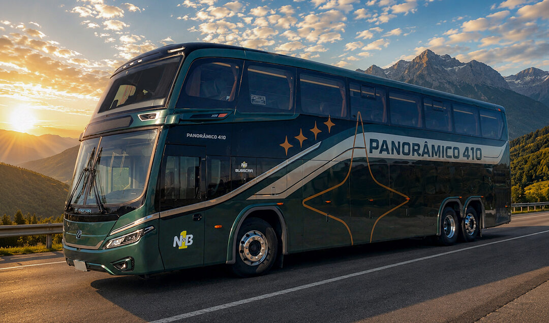 Busscar lança Panorâmico 410 NB1 e aposta em mais espaço, tecnologia e eficiência para o transporte rodoviário