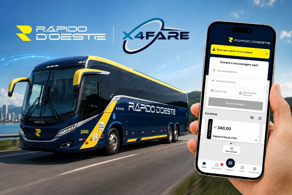 Rápido D’Oeste cria carteira digital própria para ampliar relacionamento com passageiros