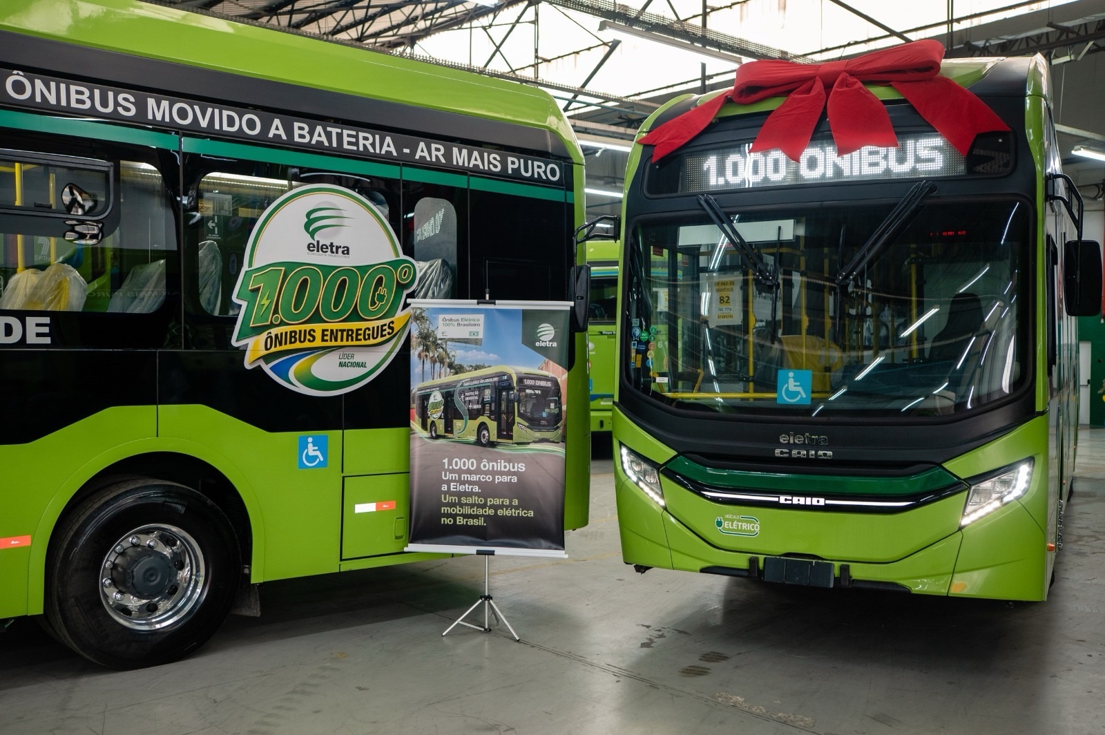 Eletra entrega milésimo ônibus elétrico no Brasil e reforça liderança nacional na eletromobilidade