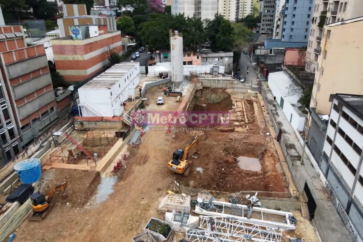 Obras param de novo na estação 14 Bis-Saracura da Linha 6-Laranja