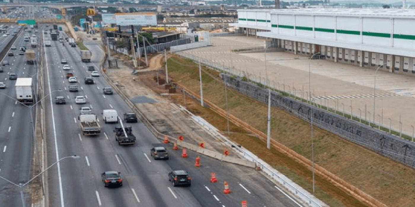 Via Dutra terá bloqueio na pista marginal, de terça (15) a quinta (17), em Guarulhos (SP)
