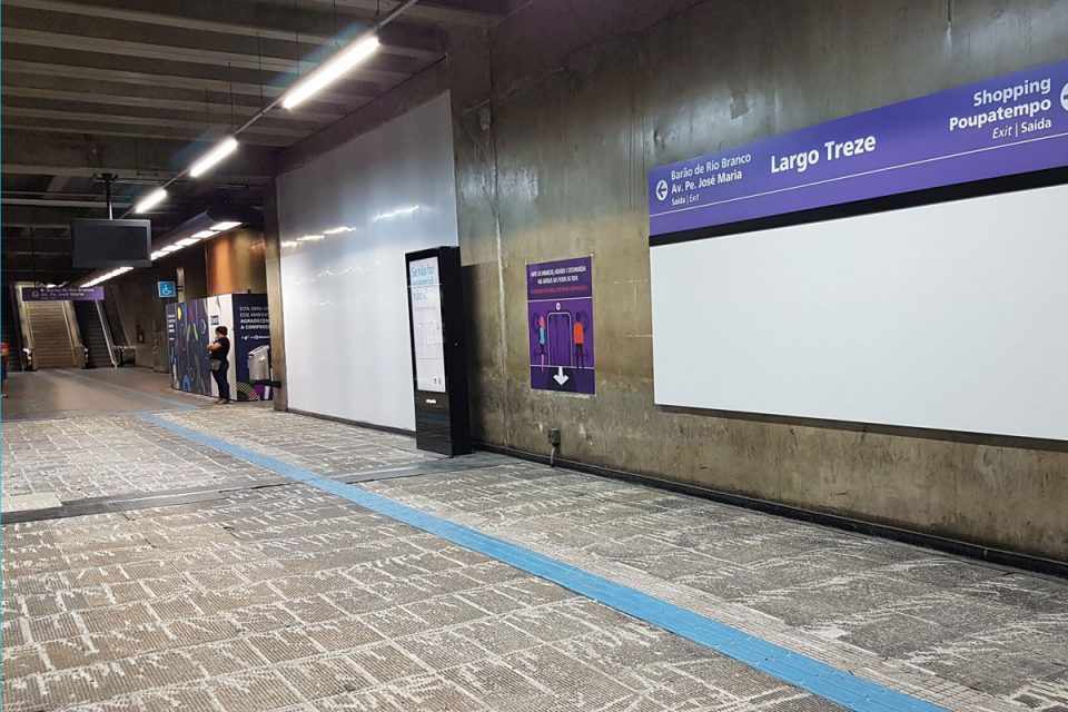 Elevadores da estação Largo Treze na Linha 5-Lilás passam por modernização