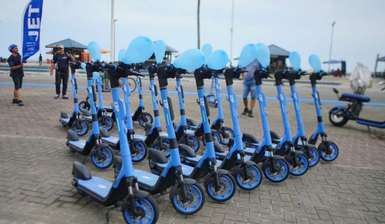 Mongaguá retoma serviço de patinetes elétricos com 400 veículos