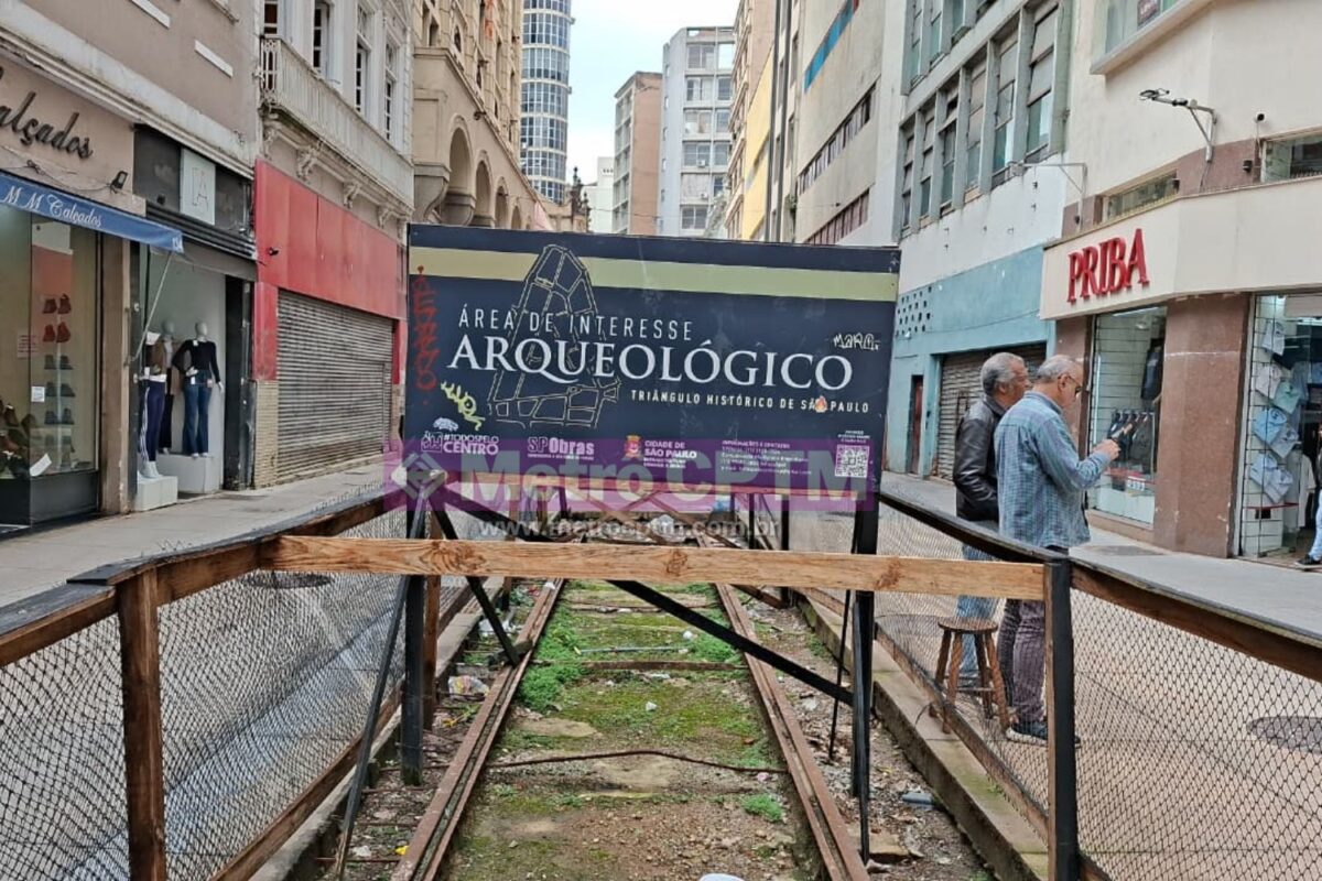 Prefeitura define locais de preservação dos trilhos da Light no centro de São Paulo