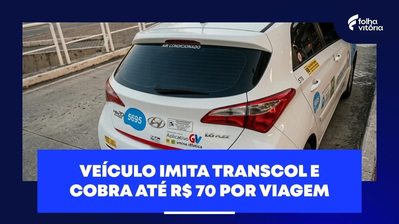 “Transcol de luxo”? Carro imita ônibus e cobra corridas de até R$ 70 na Grande Vitória