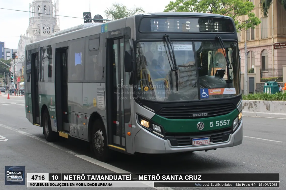 Tamanduateí | Linhas 4716/10 e 5025/10 operam com pontos inicial e final na Rua Aida