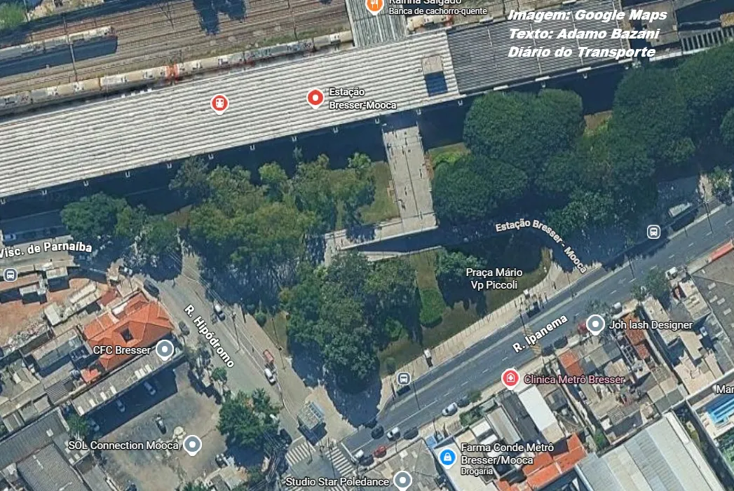 Metrô de São Paulo vai licitar exploração comercial de área externa da Estação Bresser-Mooca da Linha 3-Vermelha