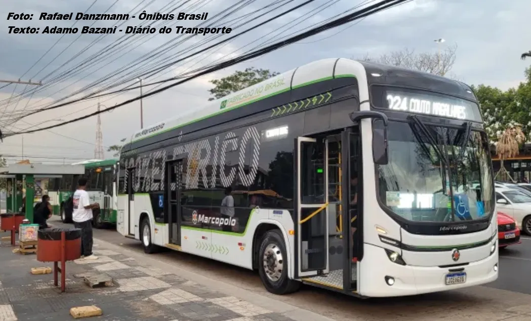 Marcopolo Attivi Integral elétrico começa teste de 60 dias com passageiros entre Cuiabá e Várzea Grande