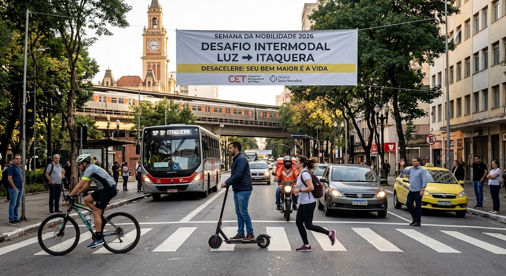 Semana da Mobilidade 2026 terá Desafio Intermodal em São Paulo