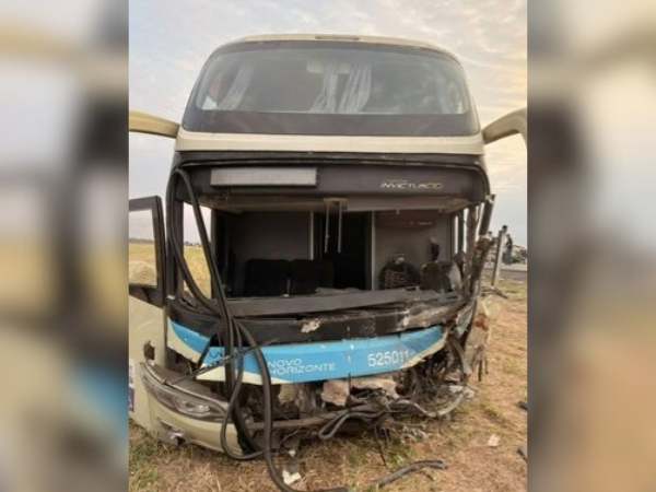 Acidente entre ônibus da Novo Horizonte e carro na BR-020, na Bahia, deixa mortos nesta quinta-feira (24)