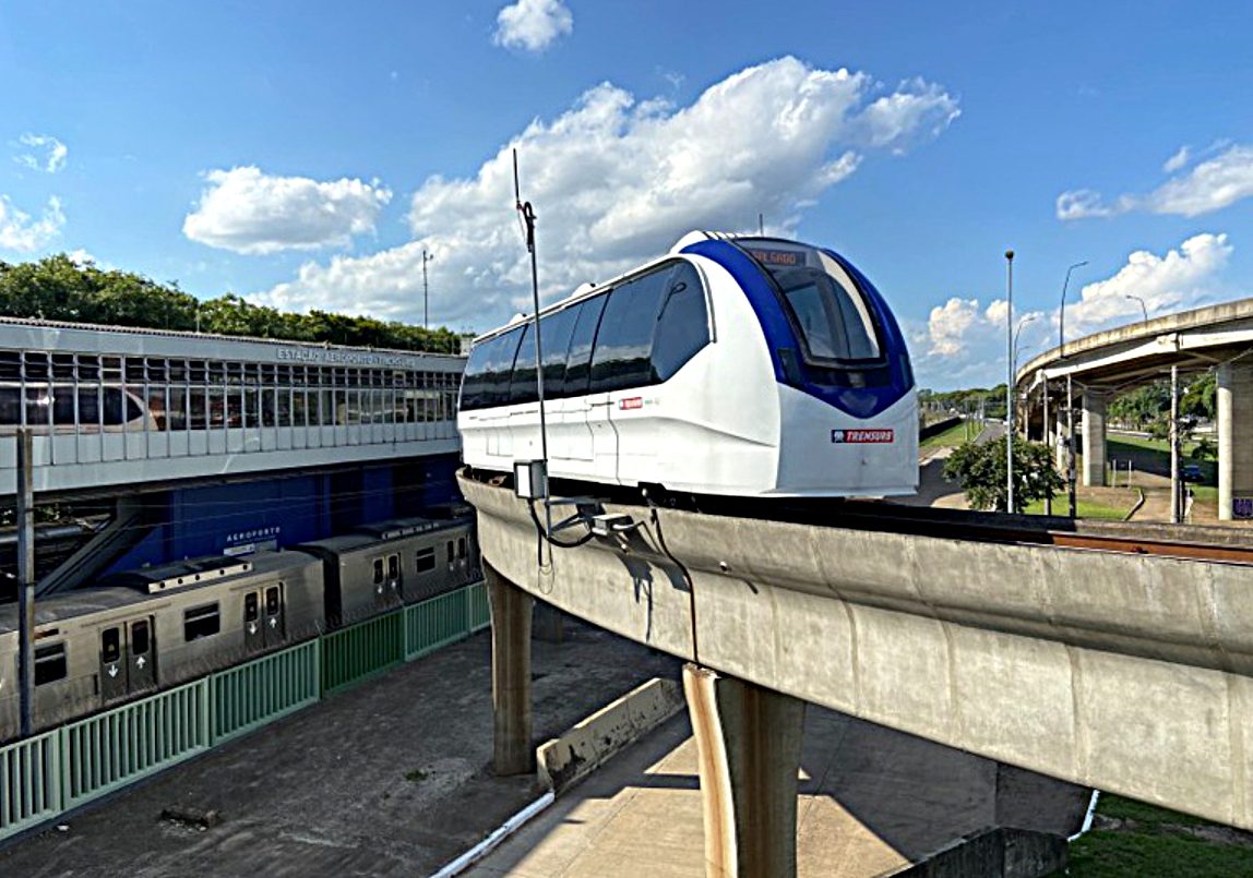 Obras de reconstrução do Aeromóvel de Porto Alegre ganham ordem de início