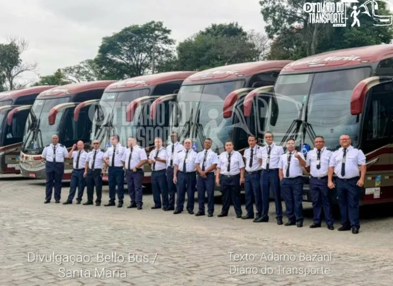 Após venda de operações de linhas regulares para Buser, fretamento da Santa Maria passa a ter razão social de Bello Bus; companhia vai atuar novamente na NFL