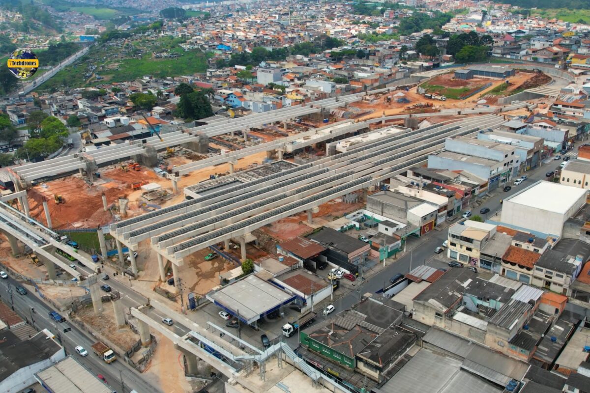 Pátio Ragueb Chohfi ganha forma com vias e estruturas para manobra dos trens da Linha 15-Prata