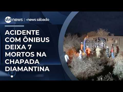 Acidente com ônibus deixa sete mortos e 13 feridos na Bahia | #NewsSábado