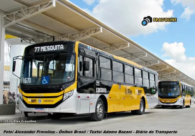 Mobi-Rio abre licitação para manutenção de ônibus Caio e publica contratos de R$ 937 mil para frota e estações do BRT
