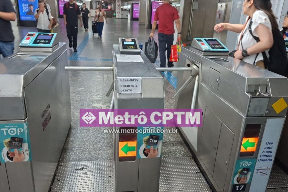 Metrô vai trocar catracas de acesso a estação Luz na Linha 1-Azul