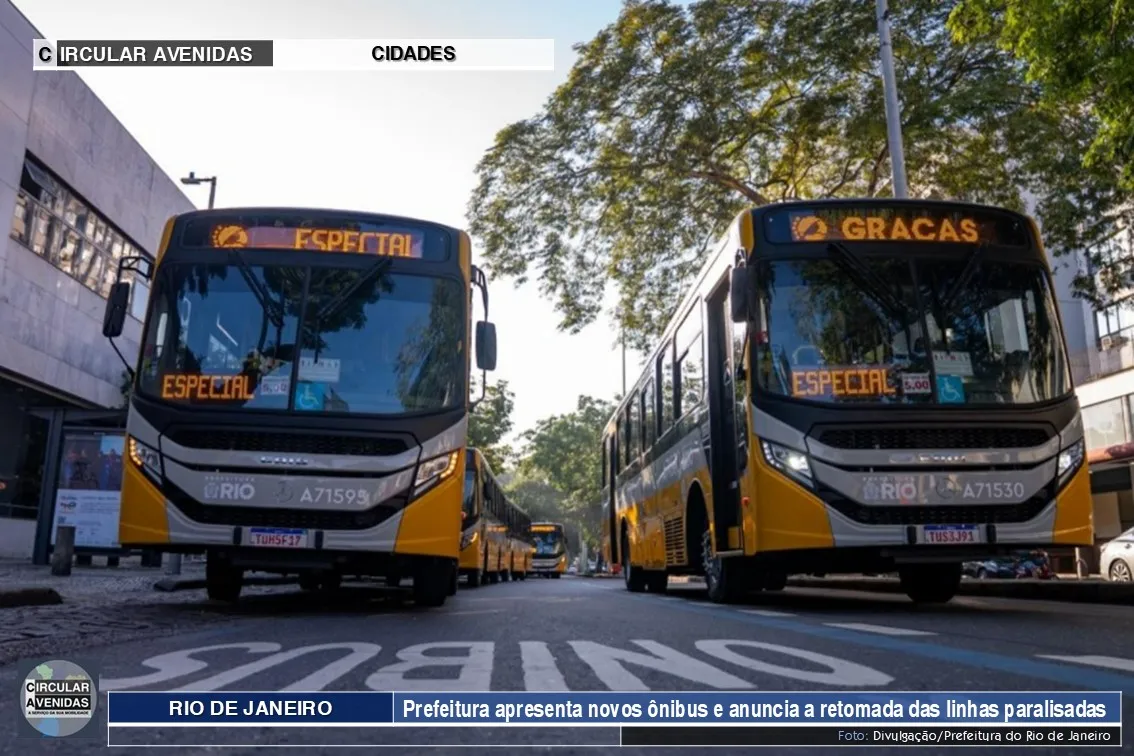 Rio de Janeiro | Prefeitura apresenta novos ônibus e anuncia retomada de linhas paralisadas
