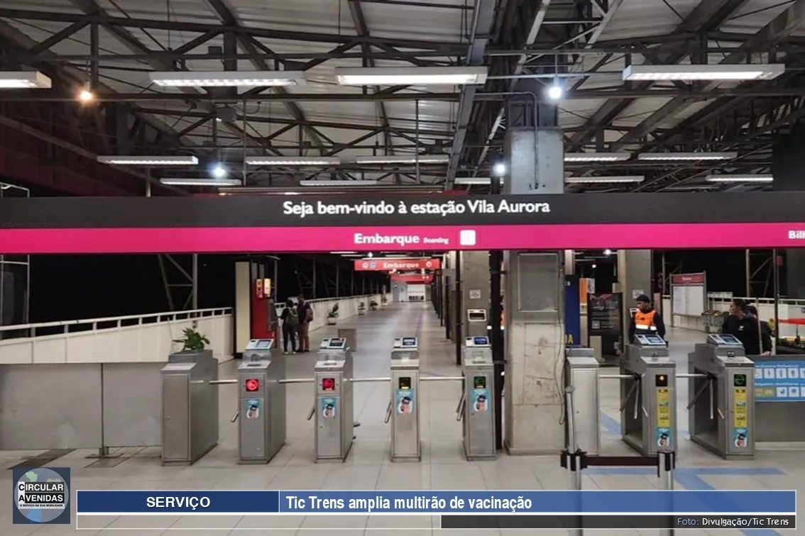 TIC Trens amplia mutirão de vacinação para três estações da Linha 7-Rubi